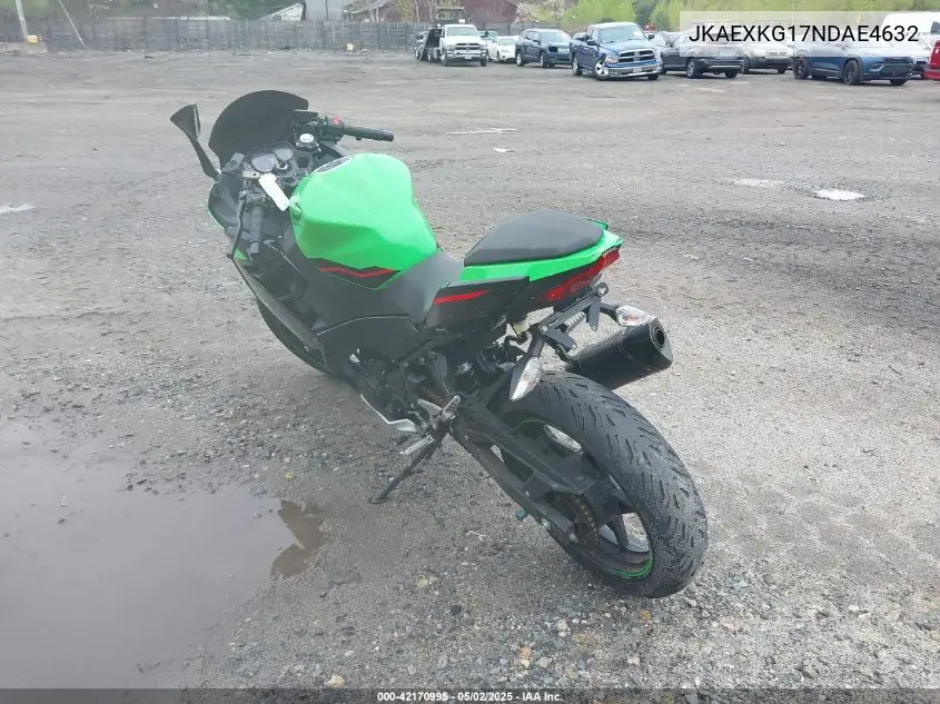 2022 Kawasaki Ex400 VIN: JKAEXKG17NDAE4632 Lot: 42170995
