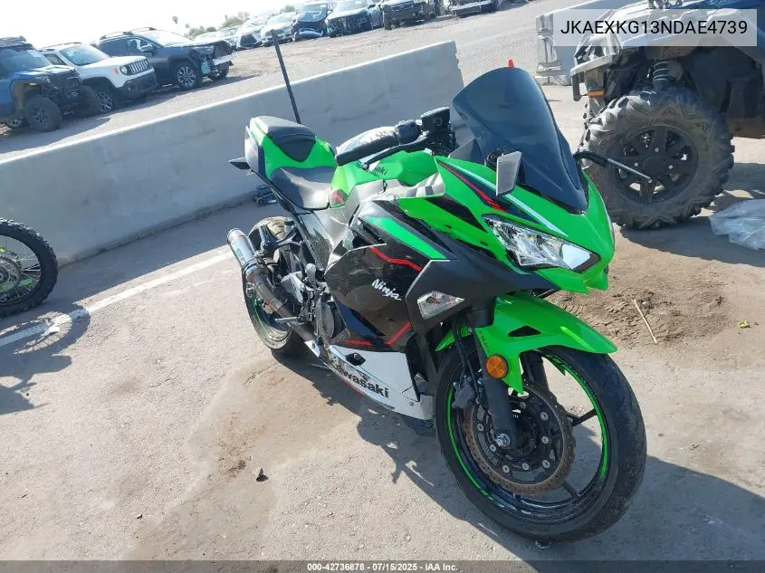 2022 Kawasaki Ex400 VIN: JKAEXKG13NDAE4739 Lot: 42736878