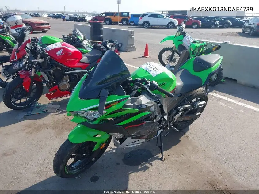 2022 Kawasaki Ex400 VIN: JKAEXKG13NDAE4739 Lot: 42736878