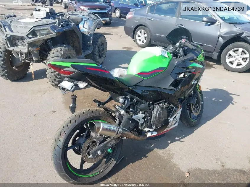 2022 Kawasaki Ex400 VIN: JKAEXKG13NDAE4739 Lot: 42736878