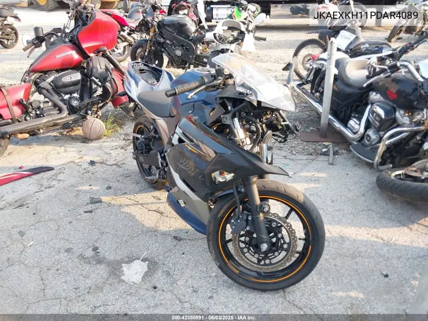 2023 Kawasaki Ex400 VIN: JKAEXKH11PDAR4089 Lot: 42350591