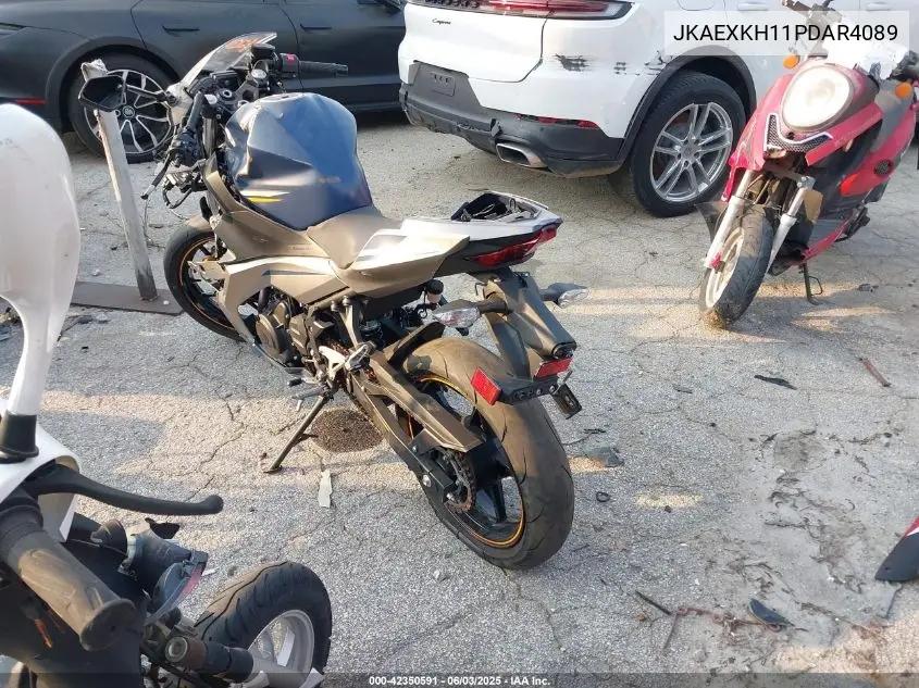2023 Kawasaki Ex400 VIN: JKAEXKH11PDAR4089 Lot: 42350591