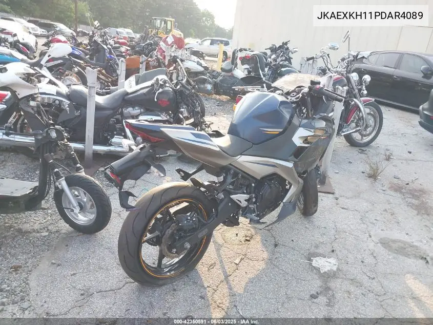 2023 Kawasaki Ex400 VIN: JKAEXKH11PDAR4089 Lot: 42350591