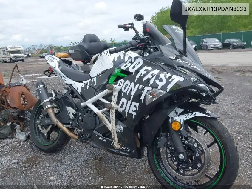 2023 Kawasaki Ex400 VIN: JKAEXKH13PDAN8033 Lot: 42381613