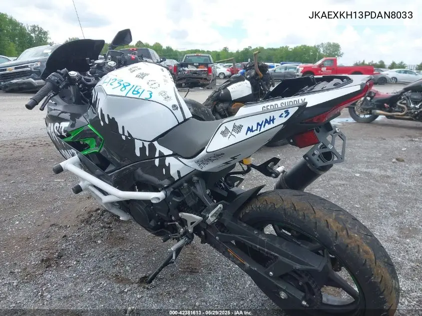 2023 Kawasaki Ex400 VIN: JKAEXKH13PDAN8033 Lot: 42381613