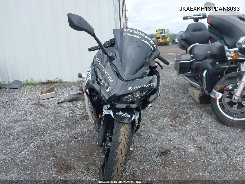 2023 Kawasaki Ex400 VIN: JKAEXKH13PDAN8033 Lot: 42381613