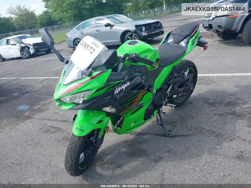 2023 Kawasaki Ex400 VIN: JKAEXKG18PDAS1464 Lot: 42438572