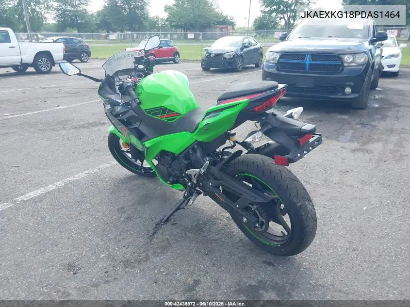 2023 Kawasaki Ex400 VIN: JKAEXKG18PDAS1464 Lot: 42438572