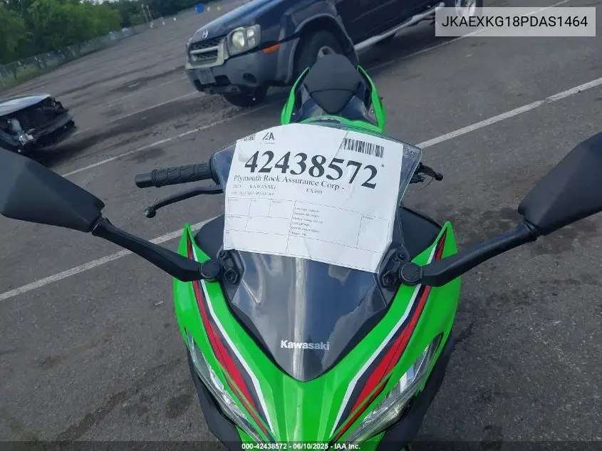 2023 Kawasaki Ex400 VIN: JKAEXKG18PDAS1464 Lot: 42438572