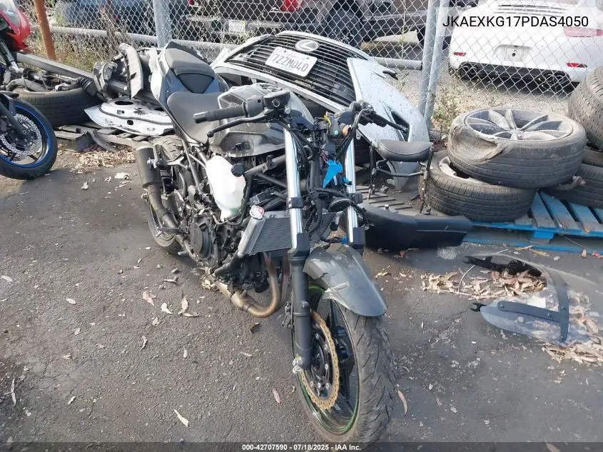 2023 Kawasaki Ex400 VIN: JKAEXKG17PDAS4050 Lot: 42707590