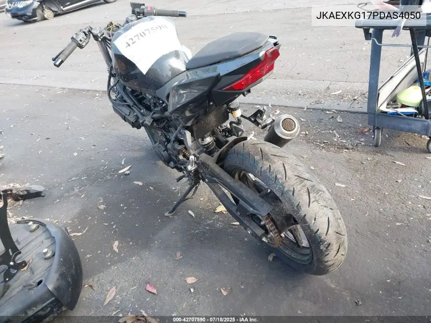 2023 Kawasaki Ex400 VIN: JKAEXKG17PDAS4050 Lot: 42707590