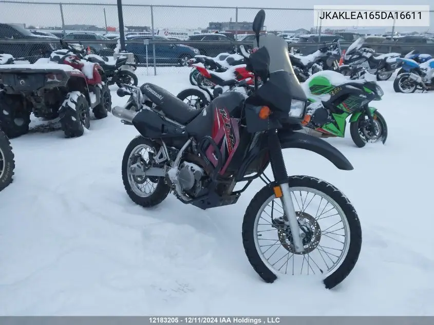 2005 Kawasaki Kl650 A VIN: JKAKLEA165DA16611 Lot: 12183205