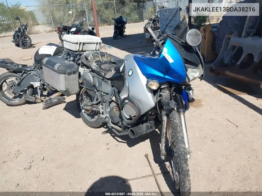 2011 Kawasaki Kl650 E VIN: JKAKLEE13BDA38216 Lot: 42131007