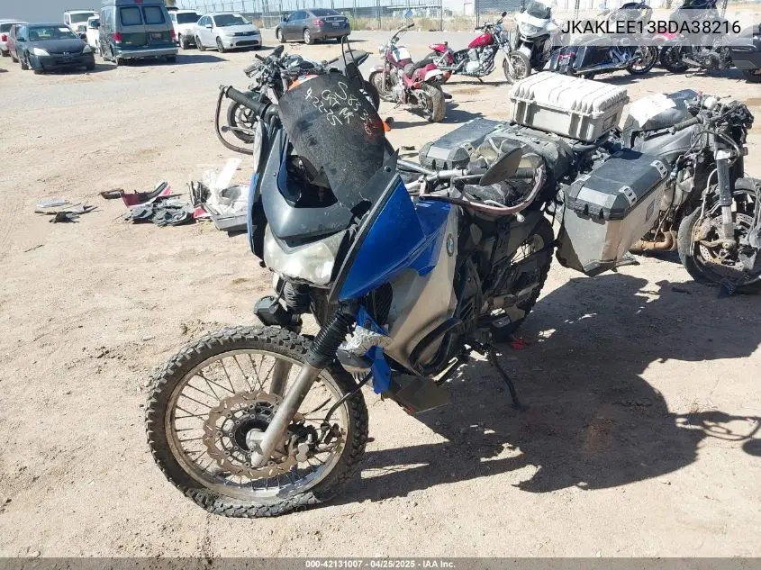 2011 Kawasaki Kl650 E VIN: JKAKLEE13BDA38216 Lot: 42131007