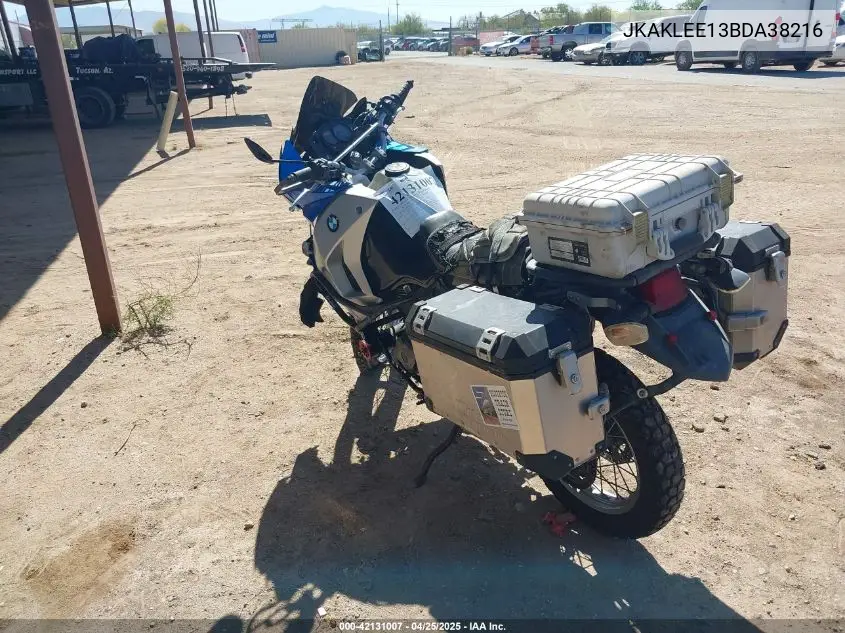 2011 Kawasaki Kl650 E VIN: JKAKLEE13BDA38216 Lot: 42131007