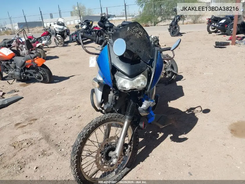 2011 Kawasaki Kl650 E VIN: JKAKLEE13BDA38216 Lot: 42131007