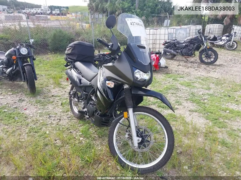 2011 Kawasaki Kl650 E VIN: JKAKLEE18BDA38003 Lot: 42768442