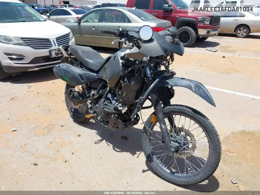 2015 Kawasaki Kl650 E VIN: JKAKLEE16FDA81034 Lot: 42293860