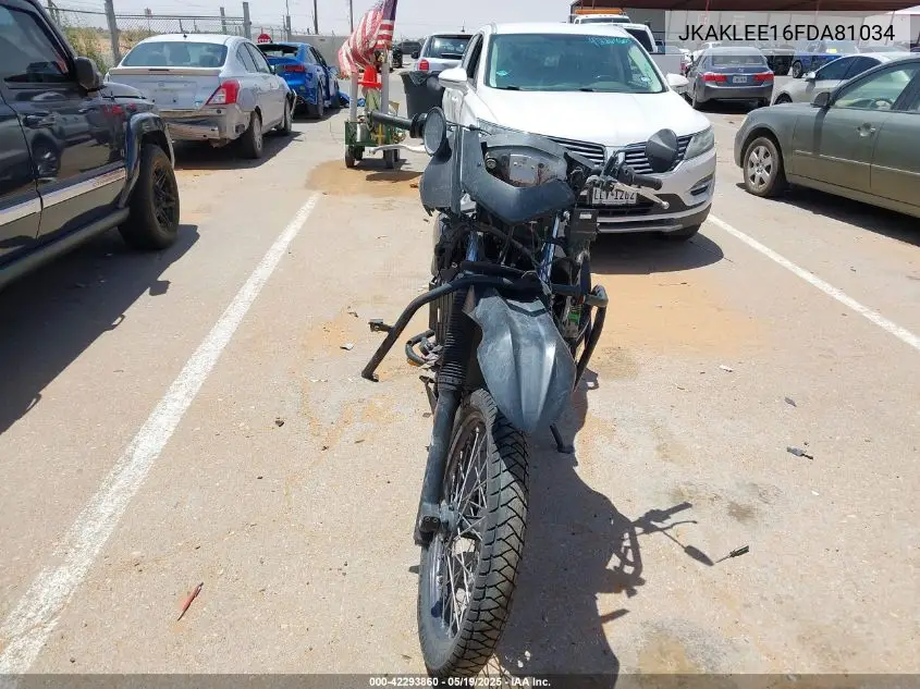 2015 Kawasaki Kl650 E VIN: JKAKLEE16FDA81034 Lot: 42293860