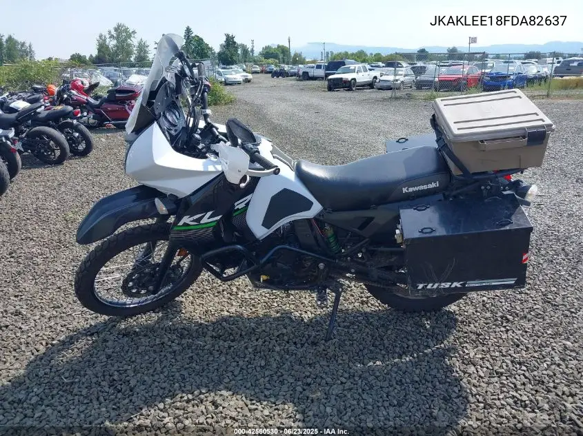 2015 Kawasaki Kl650 E VIN: JKAKLEE18FDA82637 Lot: 42560530