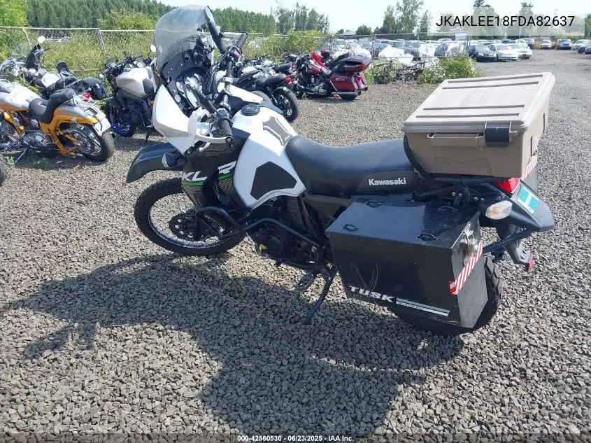 2015 Kawasaki Kl650 E VIN: JKAKLEE18FDA82637 Lot: 42560530