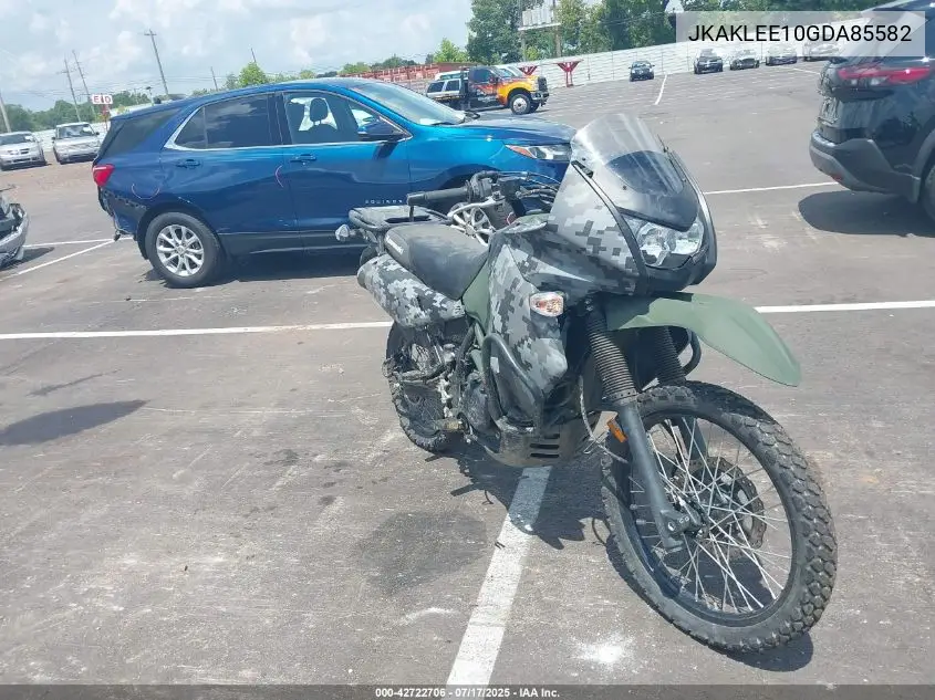 2016 Kawasaki Kl650 E VIN: JKAKLEE10GDA85582 Lot: 42722706