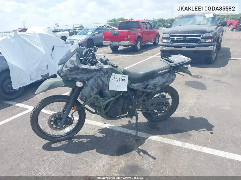 2016 Kawasaki Kl650 E VIN: JKAKLEE10GDA85582 Lot: 42722706