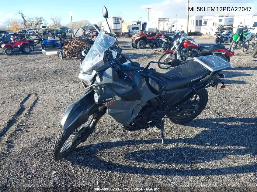 2023 Kawasaki Kl650 M VIN: ML5KLEM12PDA22047 Lot: 40956233