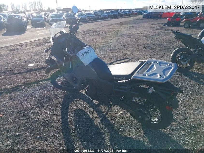 2023 Kawasaki Kl650 M VIN: ML5KLEM12PDA22047 Lot: 40956233