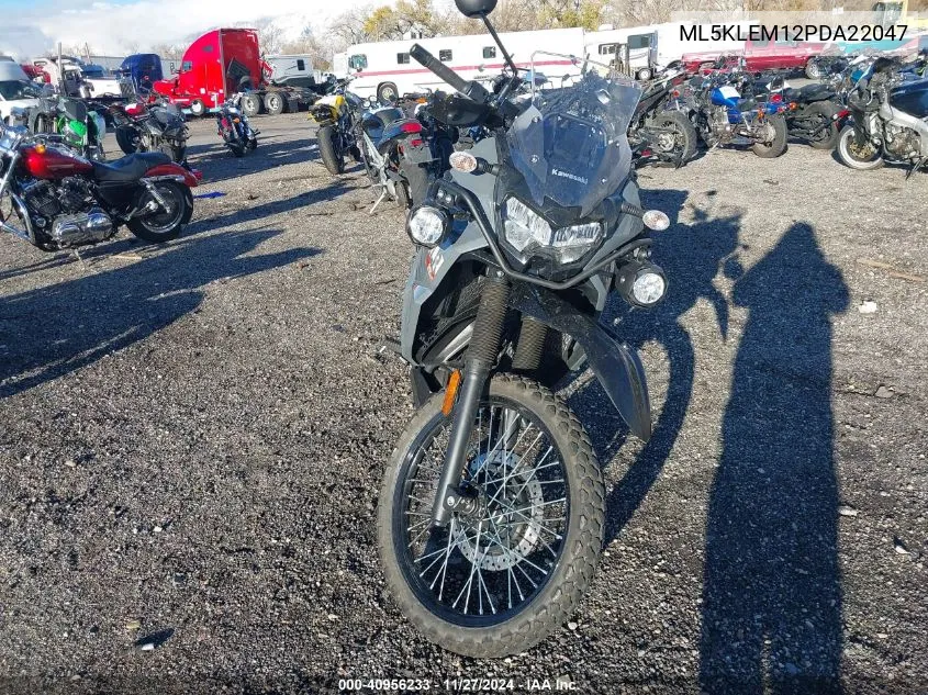 2023 Kawasaki Kl650 M VIN: ML5KLEM12PDA22047 Lot: 40956233