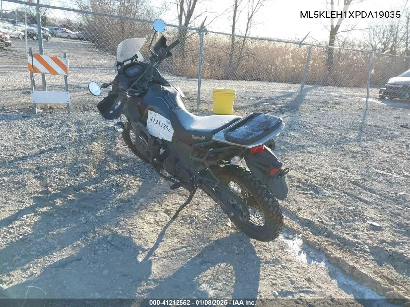 2023 Kawasaki Kl650 H VIN: ML5KLEH1XPDA19035 Lot: 41212552