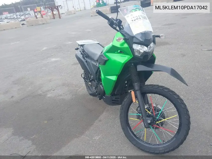 2023 Kawasaki Kl650 M VIN: ML5KLEM10PDA17042 Lot: 42019680