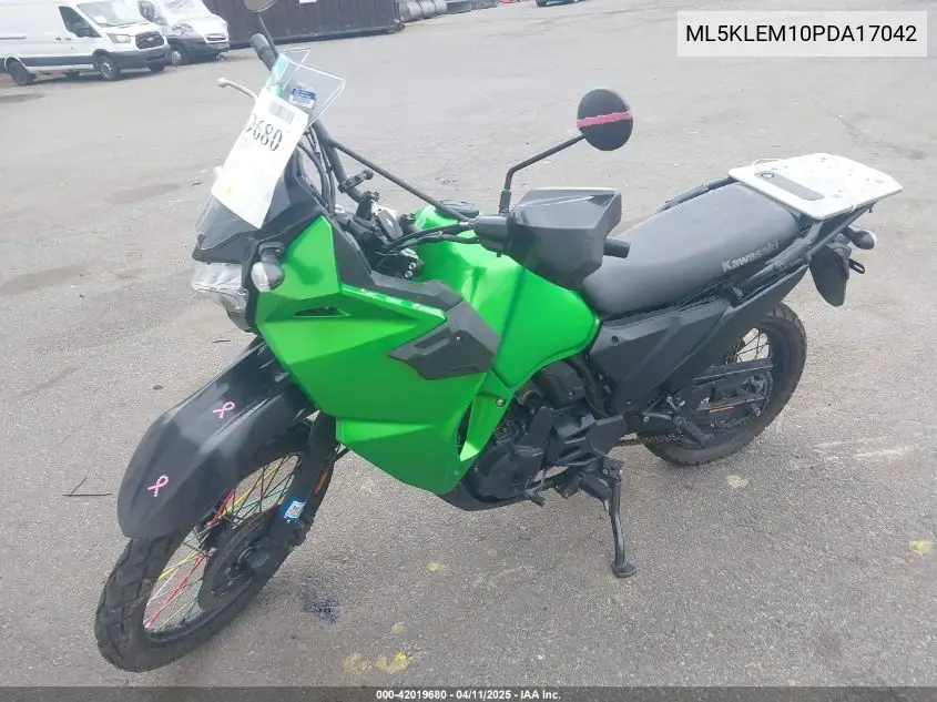 2023 Kawasaki Kl650 M VIN: ML5KLEM10PDA17042 Lot: 42019680