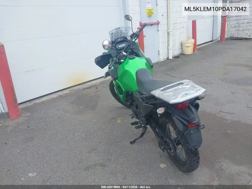 2023 Kawasaki Kl650 M VIN: ML5KLEM10PDA17042 Lot: 42019680