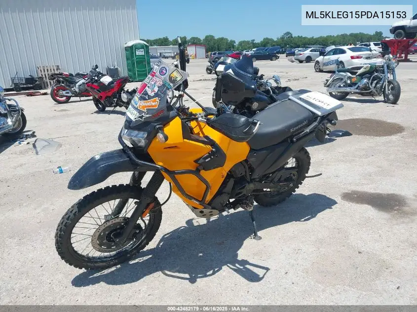 2023 Kawasaki Kl650 G VIN: ML5KLEG15PDA15153 Lot: 42482179