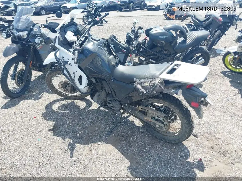 2024 Kawasaki Kl650 M VIN: ML5KLEM18RD132309 Lot: 42441988