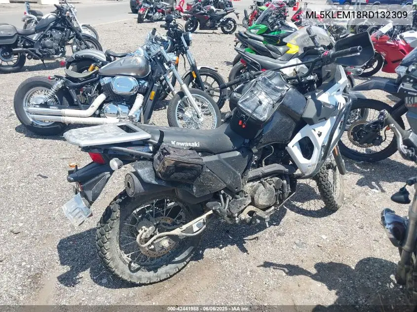 2024 Kawasaki Kl650 M VIN: ML5KLEM18RD132309 Lot: 42441988