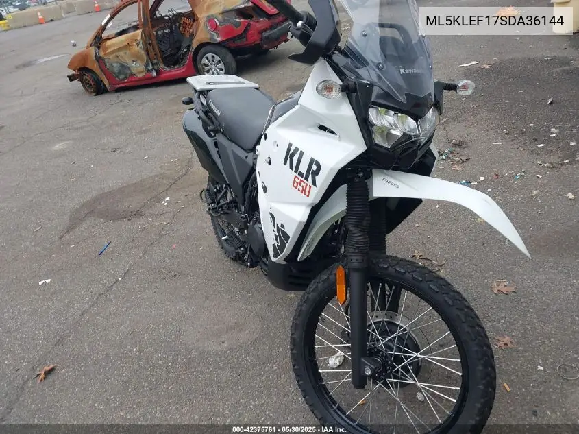 2025 Kawasaki Kl650 F VIN: ML5KLEF17SDA36144 Lot: 42375761