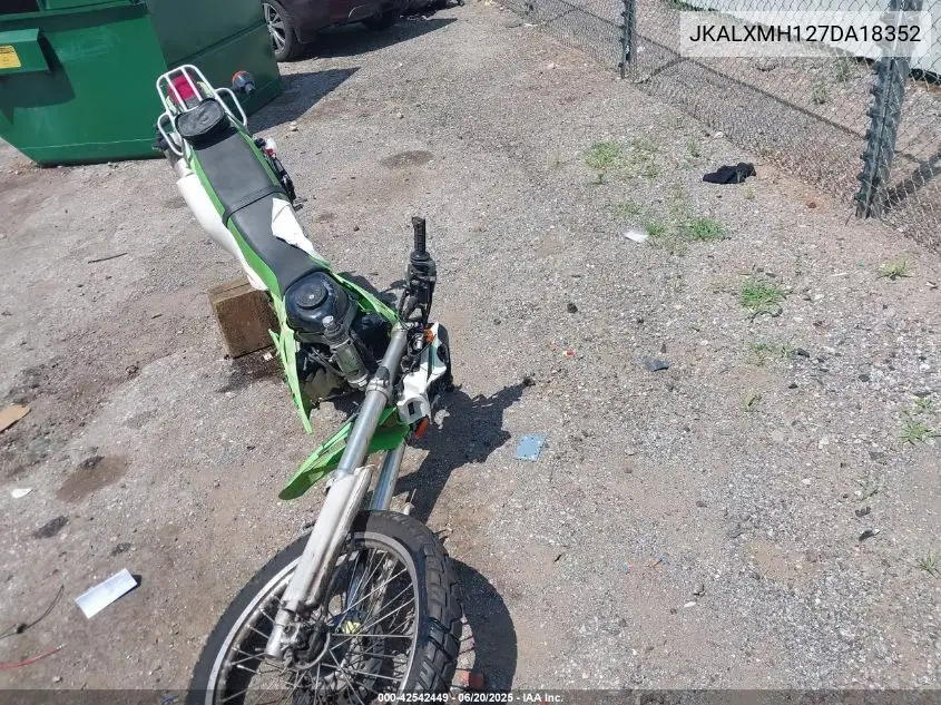 2007 Kawasaki Klx250 H VIN: JKALXMH127DA18352 Lot: 42542449