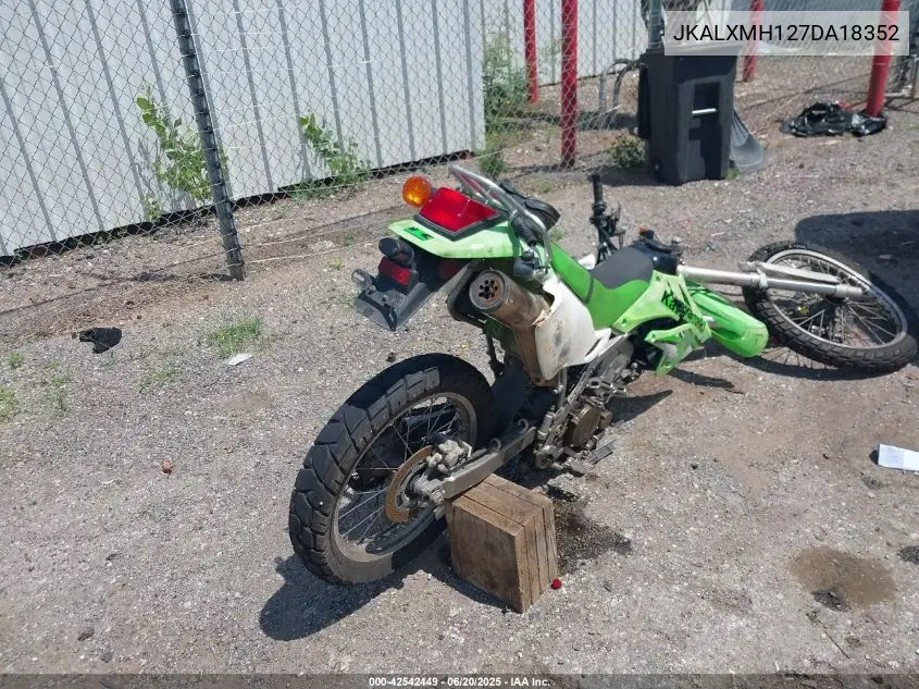 2007 Kawasaki Klx250 H VIN: JKALXMH127DA18352 Lot: 42542449