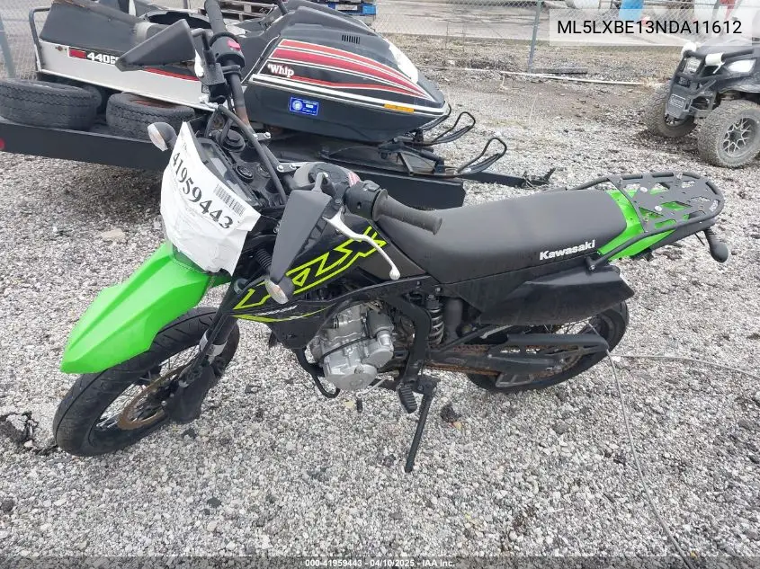 2022 Kawasaki Klx300 E VIN: ML5LXBE13NDA11612 Lot: 41959443