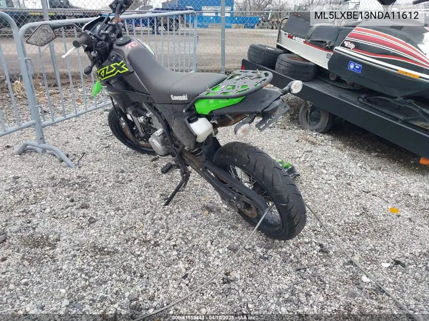 2022 Kawasaki Klx300 E VIN: ML5LXBE13NDA11612 Lot: 41959443
