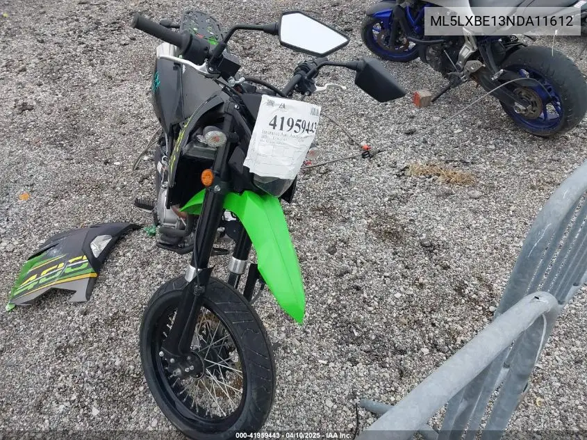 2022 Kawasaki Klx300 E VIN: ML5LXBE13NDA11612 Lot: 41959443