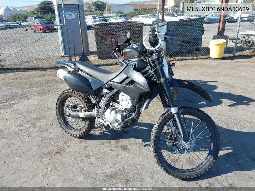 2022 Kawasaki Klx300 D VIN: ML5LXBD16NDA13629 Lot: 42203694