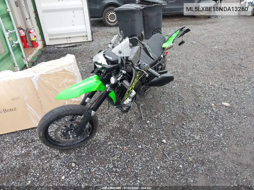 2022 Kawasaki Klx300 E VIN: ML5LXBE18NDA13260 Lot: 42641860