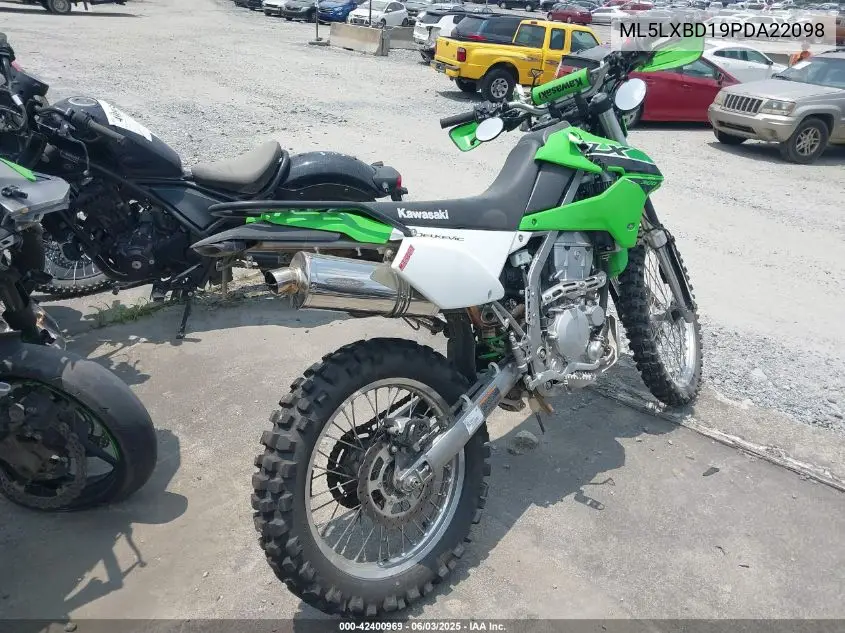 2023 Kawasaki Klx300 D VIN: ML5LXBD19PDA22098 Lot: 42400969