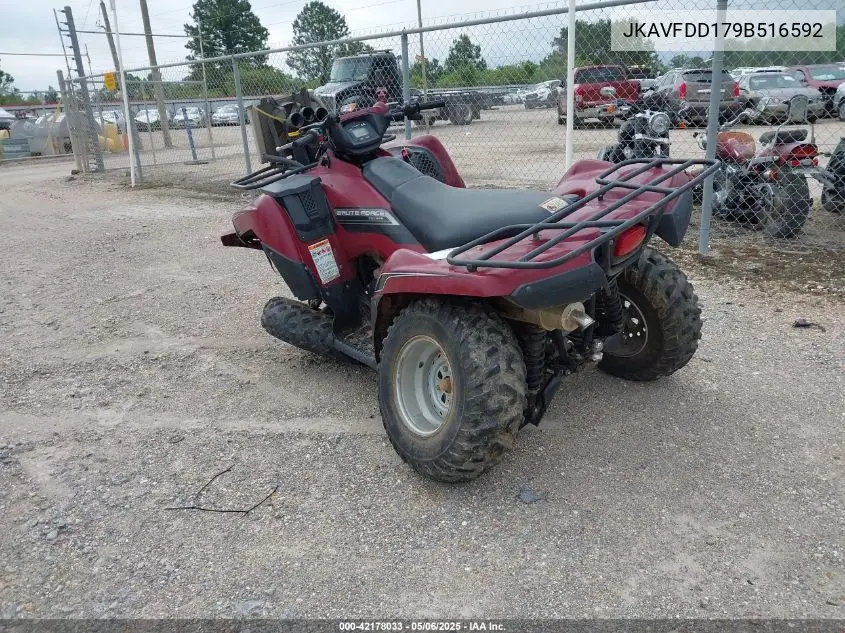 2009 Kawasaki Kvf750 E VIN: JKAVFDD179B516592 Lot: 42178033