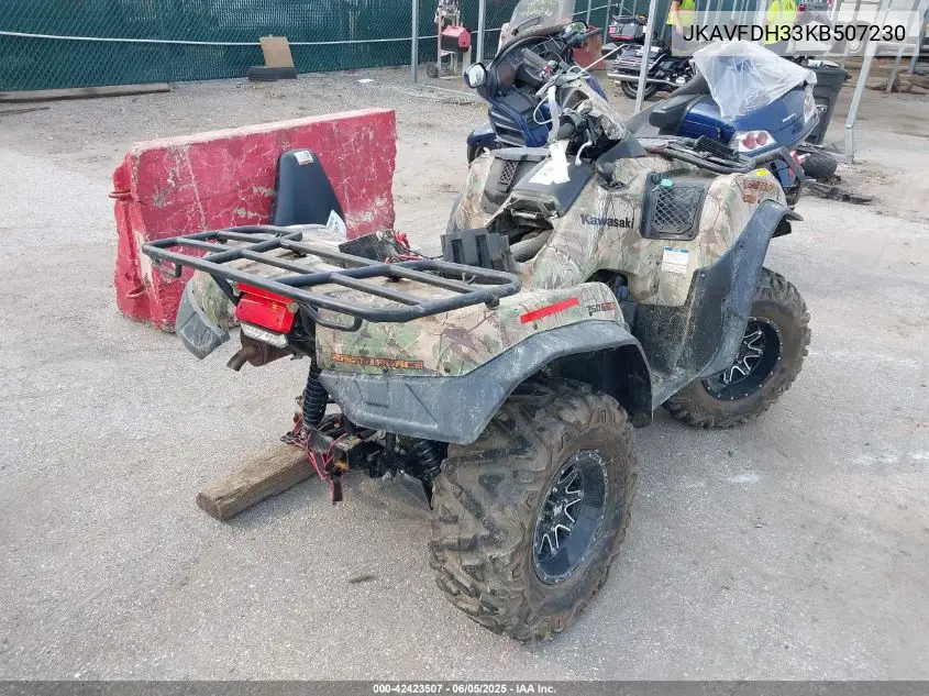 2019 Kawasaki Kvf750 H VIN: JKAVFDH33KB507230 Lot: 42423507