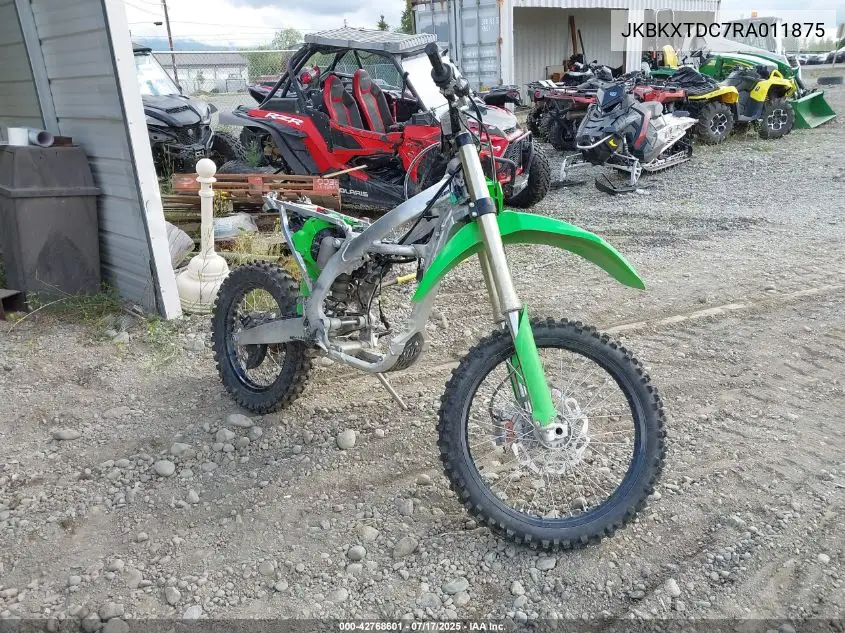 2024 Kawasaki Kx252 D VIN: JKBKXTDC7RA011875 Lot: 42768601