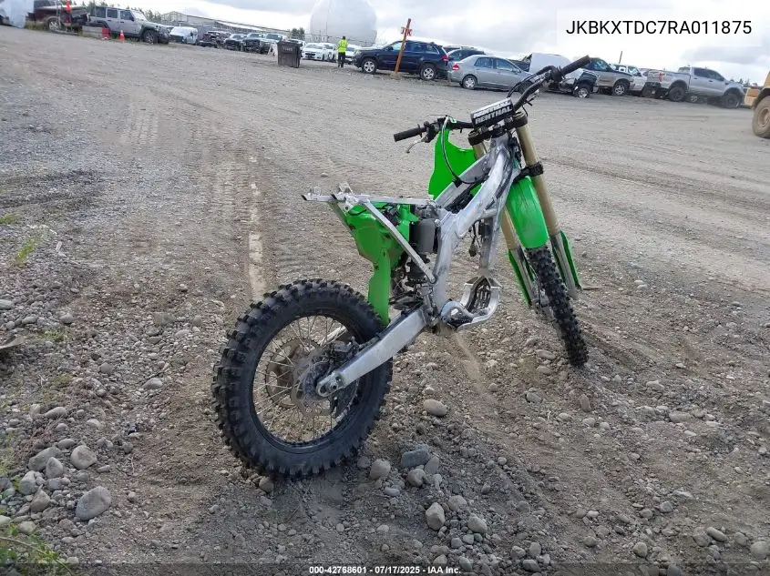 2024 Kawasaki Kx252 D VIN: JKBKXTDC7RA011875 Lot: 42768601